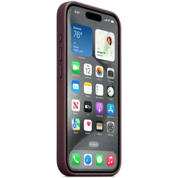 Чехол Apple FineWoven with MagSafe для iPhone 15 Pro Mulberry