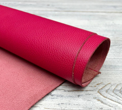 Натуральная кожа Luxury Tannery Dark Fuxia Флотер цвет фуксия