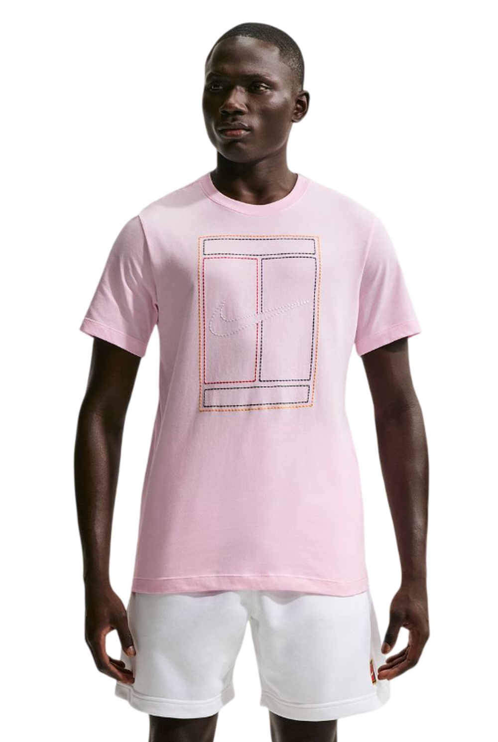 Мужская теннисная футболка Nike Court Heritage Tennis - pink foam