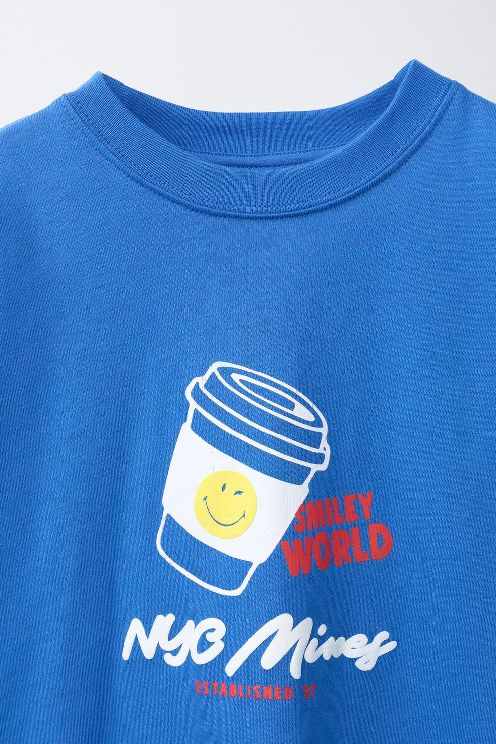 ZARA ФУТБОЛКА SMILEYWORLD®, СИНИЙ
