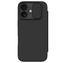 Кожаный чехол книжка для iPhone 17, серия Qin Pro Leather с обновленной сдвижной шторкой от Nillkin