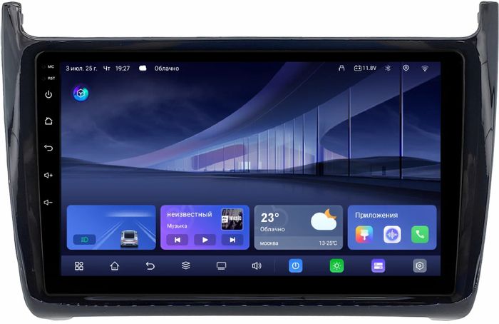 Магнитола для Volkswagen Polo 2009-2020 - Kuberg QLed, Android 14, TS105, Быстрейшая, CarPlay, SIM-слот
