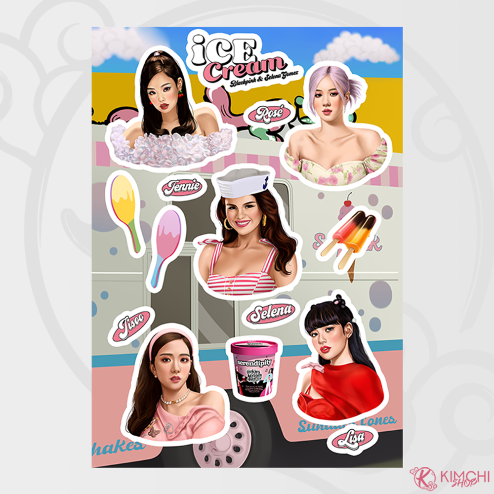 Авторский стикер-пак "BLACKPINK - Ice Cream" Авторский стикер-пак "BLACKPINK - Ice Cream"