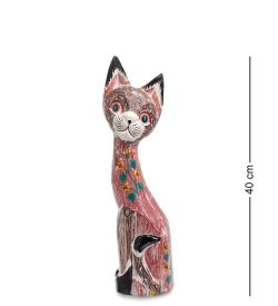 99-106 Статуэтка «Кошка» 40 см (албезия, о.Бали)