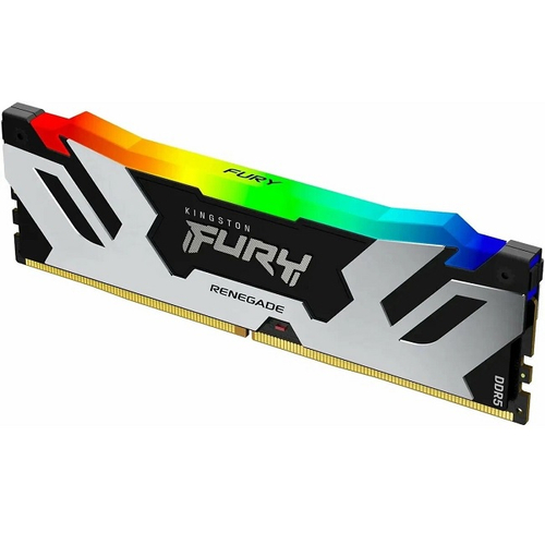 Оперативная память DIMM DDR5 48Gb, 6000Mhz, Kingston FURY Renegade RGB Silver/Black (KF560C32RSA-48)
