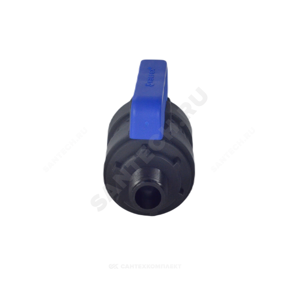 Кран шаровой компрессионный ПЭ Ду 36 1 1/4"x1 1/2" НР/ВР Ру16 VALFEX 1210012114112