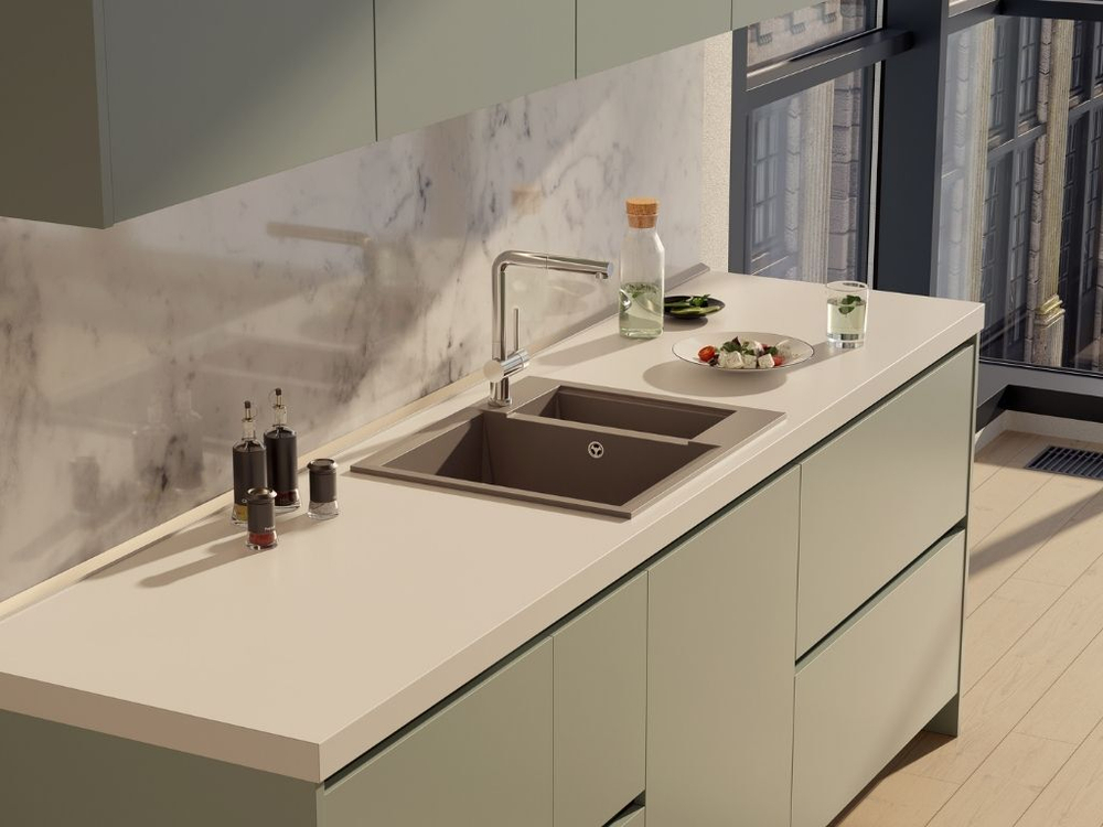 Мойка Omoikiri Sakaime 60-2-BL Tetogranit | Черный