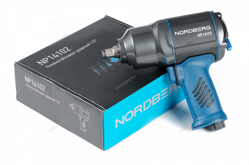 NORDBERG NP14102 Пневмогайковерт ударный 1/2", 1300 Нм, переключение одной рукой