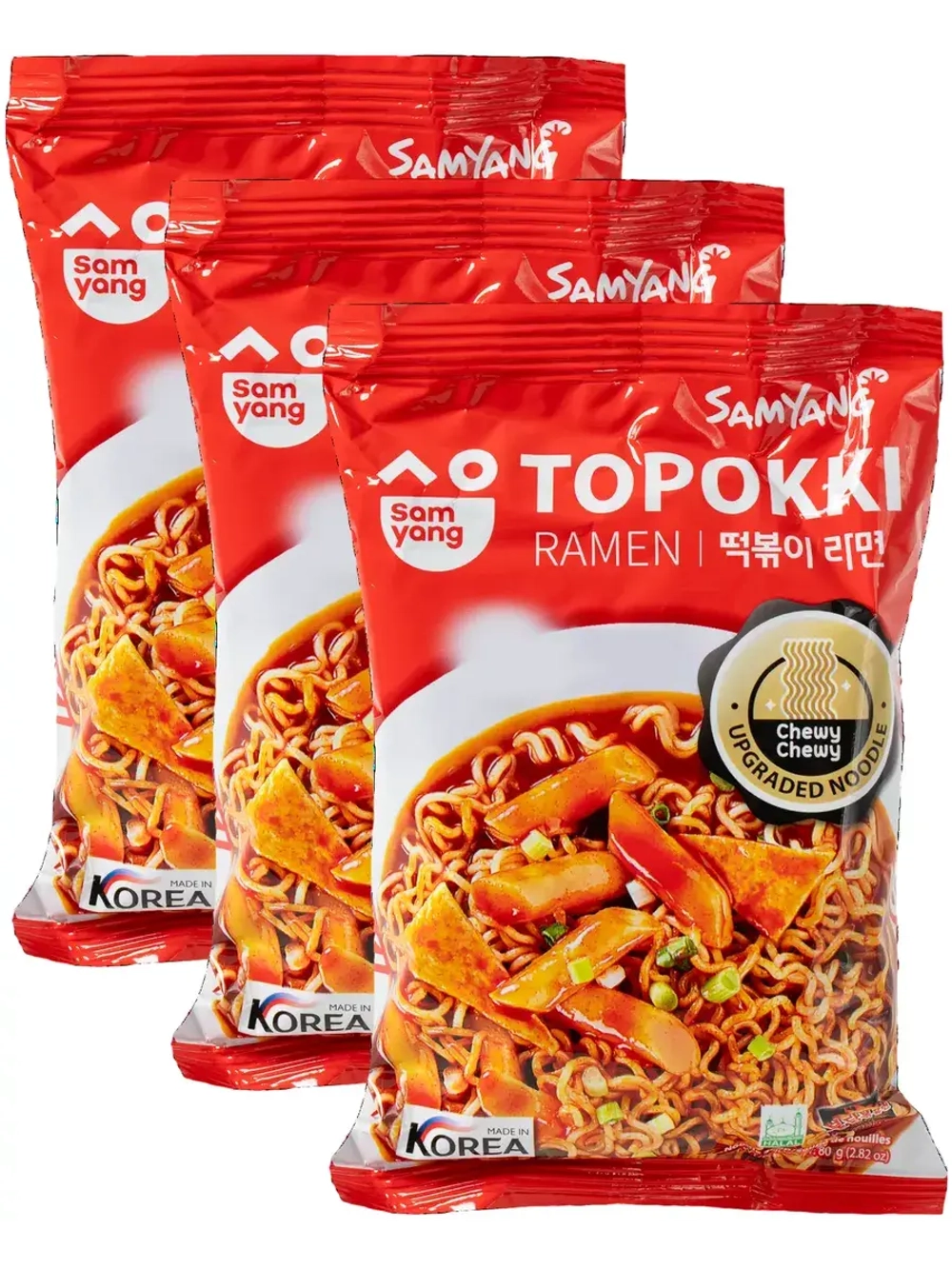 Лапша Topokki Ramen с соусом Токпокки 80 г * 3 шт