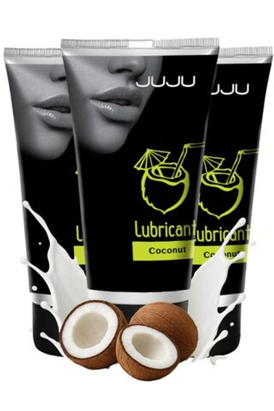 Сет съедобных лубрикантов JUJU Кокос, 3х50ml 653JU