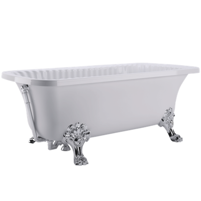 Ванна Migliore Olivia  24631  174x83xH66 см. белая, на лапах "Migliore" хром 24631