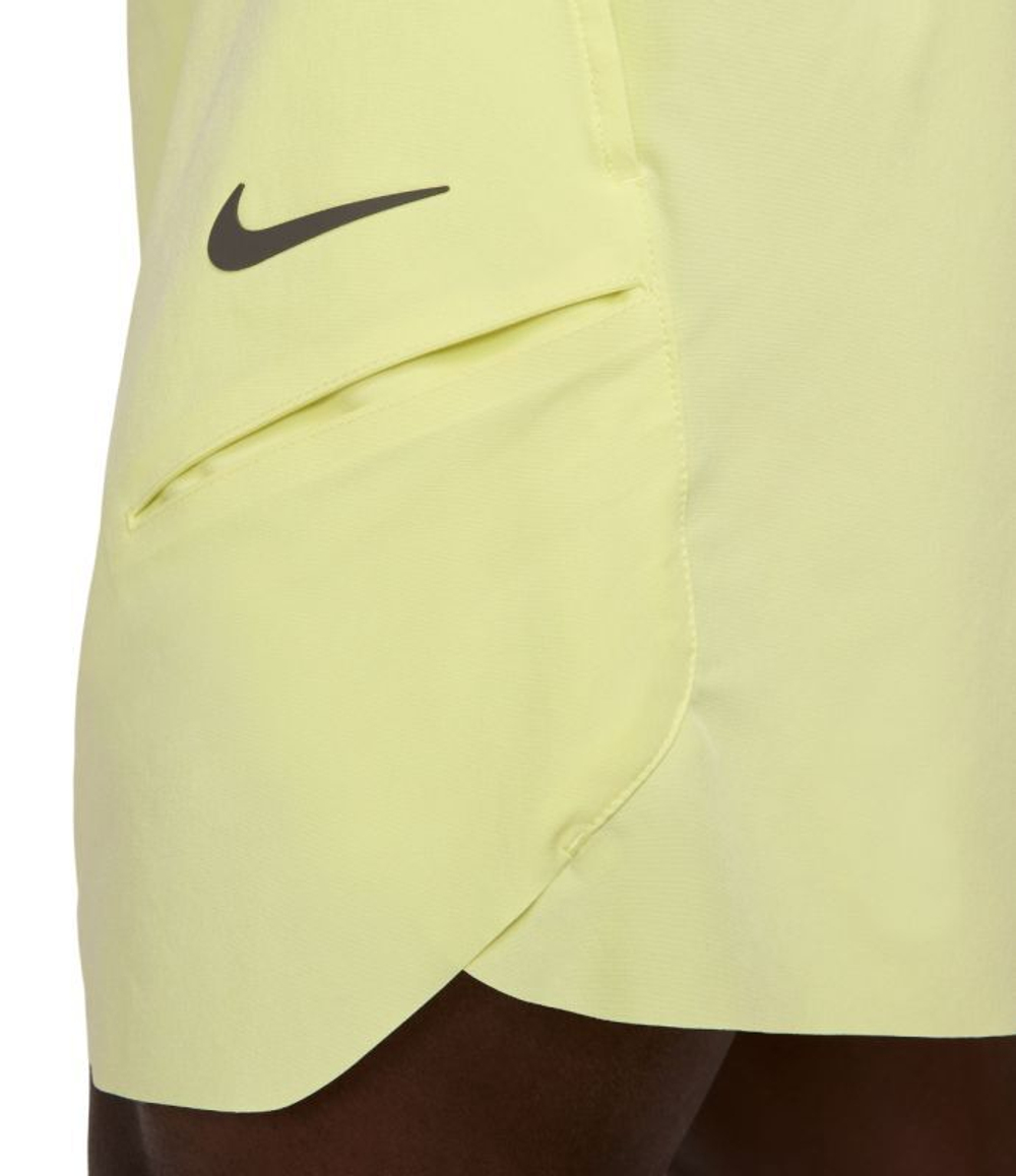 Мужские теннисные шорты Nike Court Slam Dri-Fit Tennis - желтый