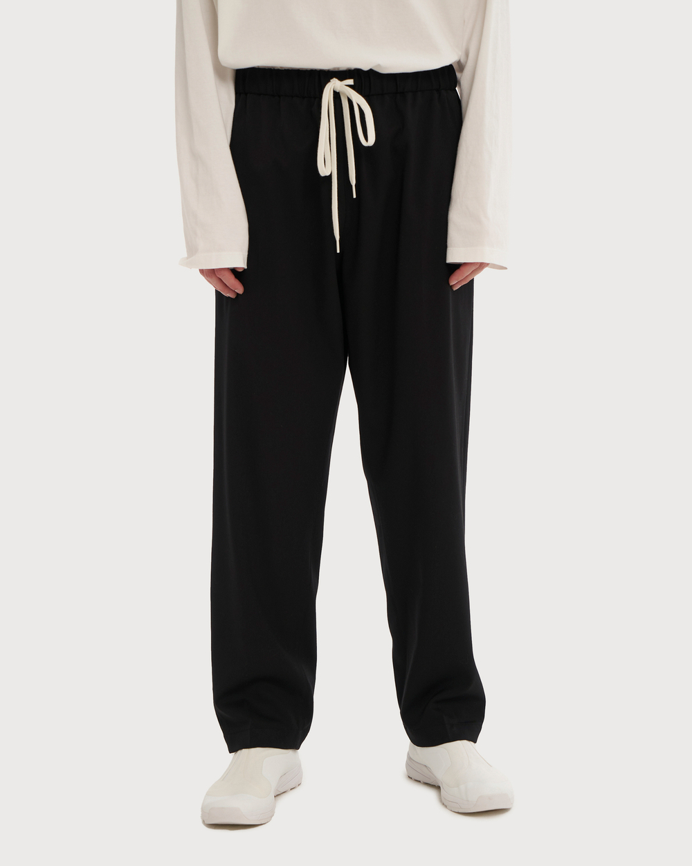 MM6 MAISON MARGIELA БРЮКИ ЧЕРНЫЕ СО ШНУРКОМ МУЖСКИЕ