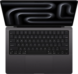 Ноутбук Apple MacBook Pro A2992 M3 Pro 11 core 18Gb SSD512Gb/14 core GPU 14.2" Liquid Retina XDR (3024x1964) macOS black WiFi BT Cam (MRX33HN/A)