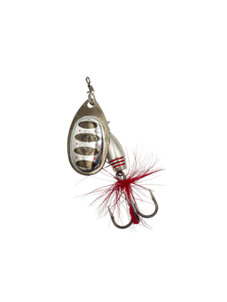 Блесна вращающаяся Savage Gear Rotex Spinner №4 цвет 01 Dirty Silver вес 11 г для ловли окуня, голавля, язя, жереха и щуки