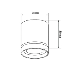 Светильник точечный накладной Wertmark Technical Altair WTA.O08.607.30.07