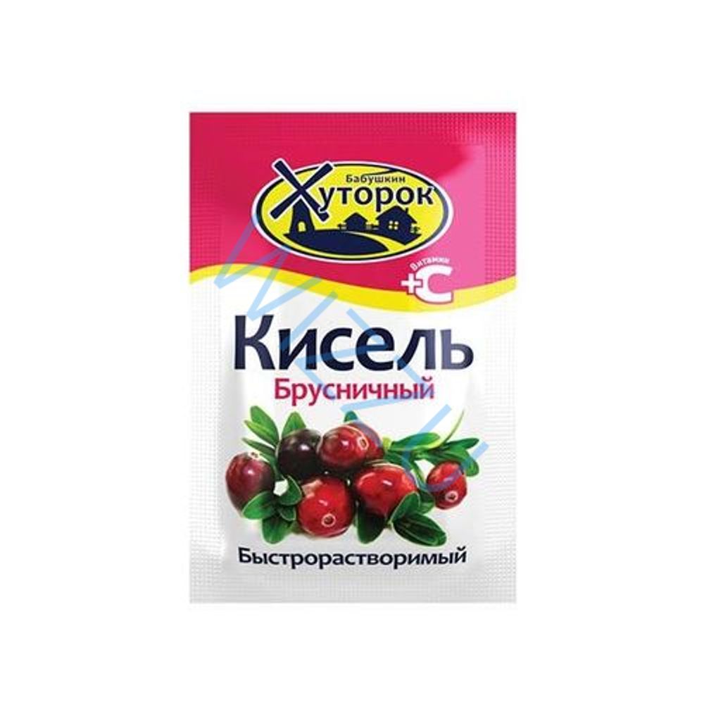 Кисель порошок БАБУШКИН ХУТОРОК брусника саше 30*50