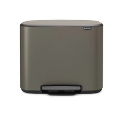 Brabantia Контейнер для мусора Bo 3х11л с сегрегацией, платина 121067