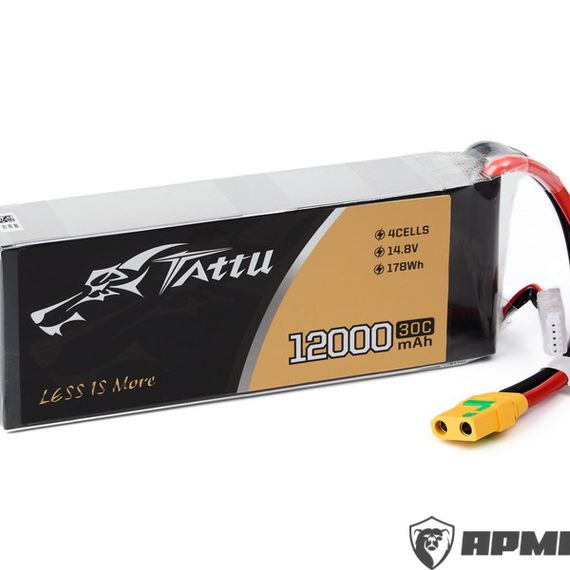 Аккумулятор TATTU 4S 12000мАч 14,8В 30C