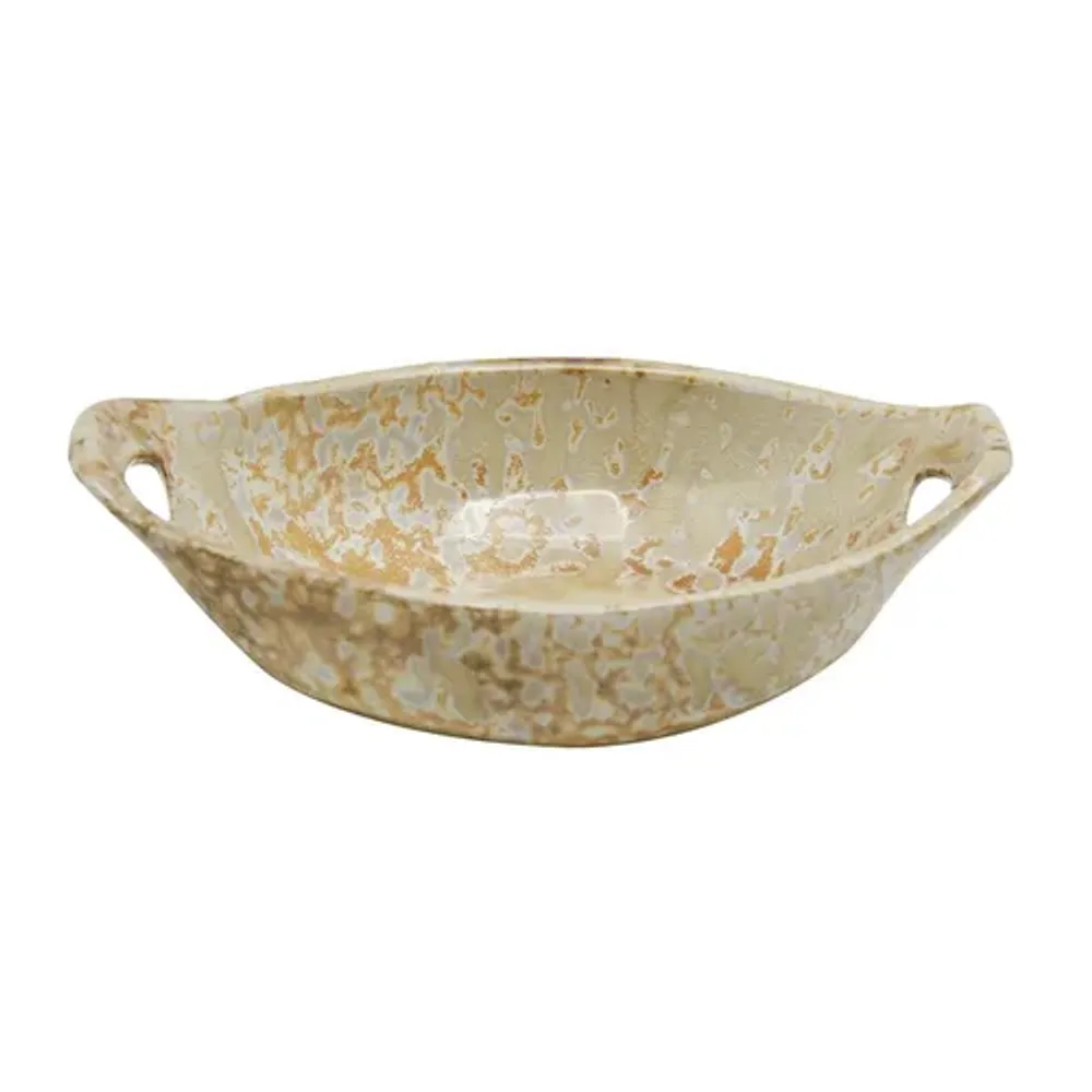 Блюдо овальное 16*10,5 см h4 см 140 мл для закусок Pearl Sea Stone с ручками Frutti di Mare P.L. [4]