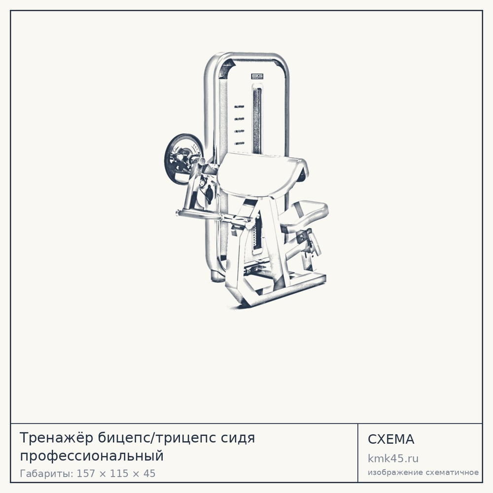 Тренажёр бицепс/трицепс сидя профессиональный — от 163 000 ₽