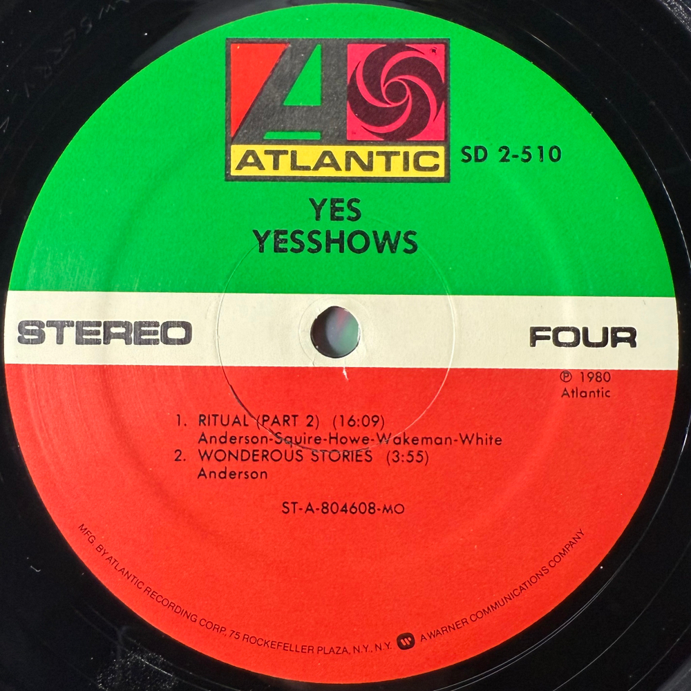 Yes - Yesshows 2LP (США 1980г.)