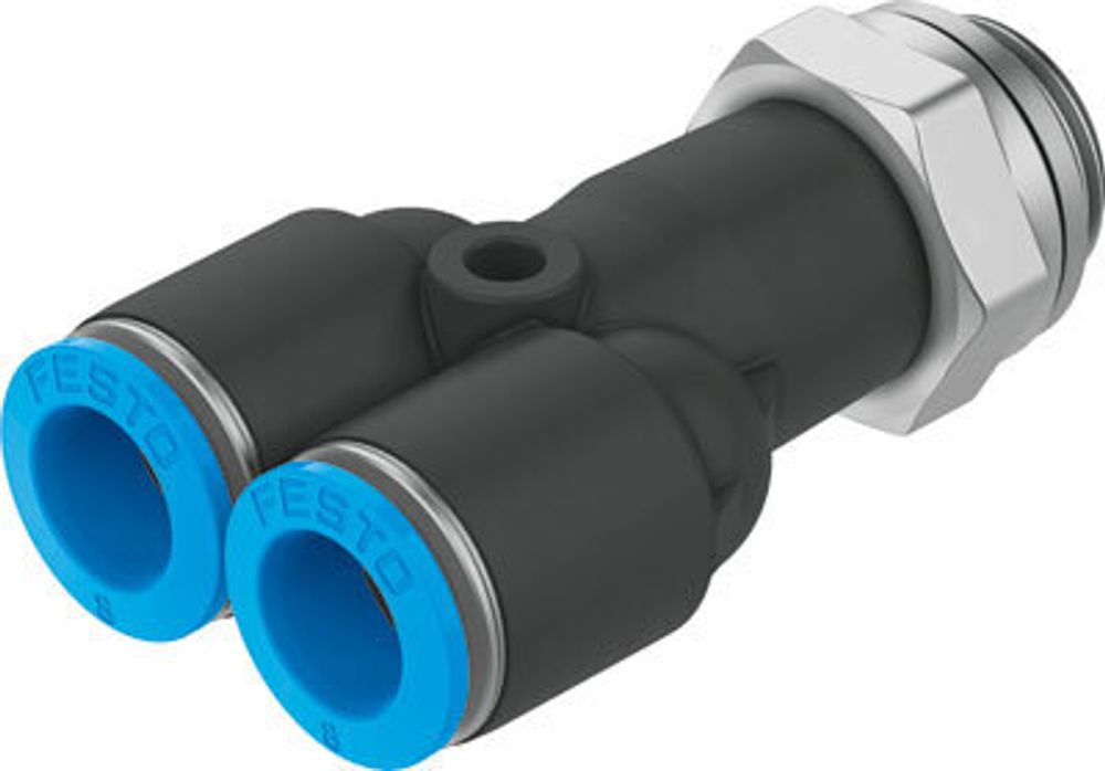 QSY-G3/8-10 Y-образное соединение с цанговым зажимом и резьбой