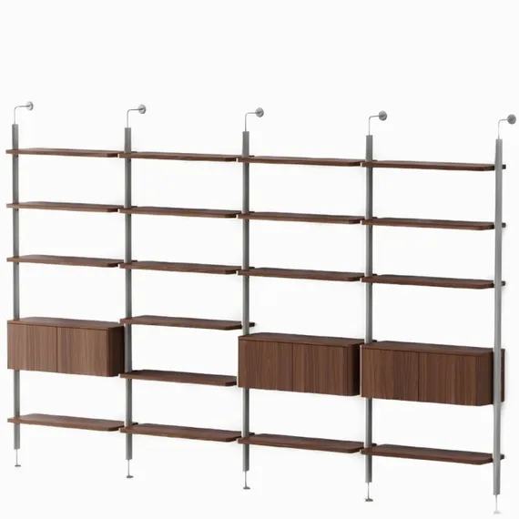 Стеллаж Unors 344х225 см, орех
