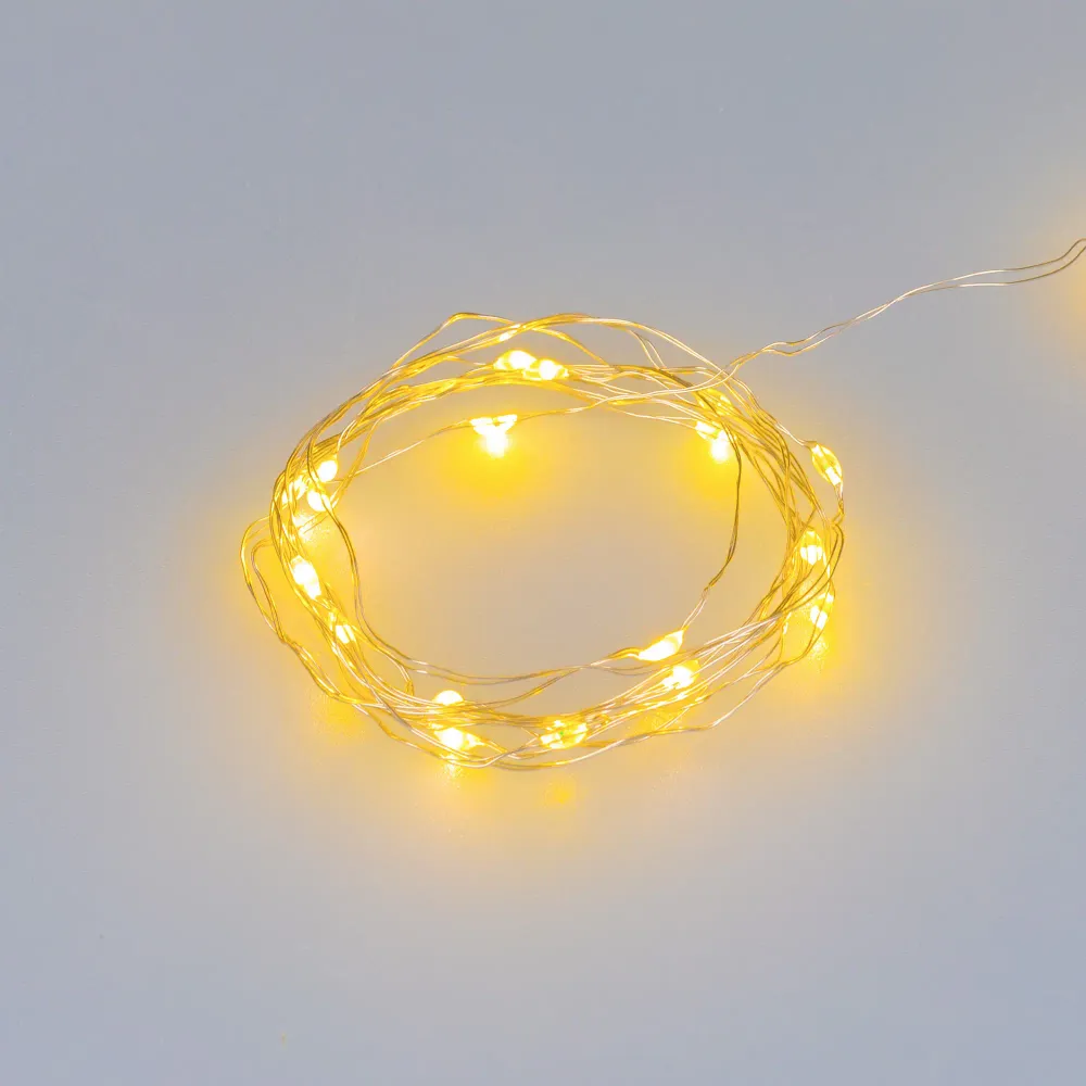 Светодиодная гирлянда ARD-DEW-HOME-2000-CLEAR-20LED-STD Yellow (3V, Battery Pack) (Ardecoled, IP20) Светодиодная гирлянда ARD-DEW-HOME-2000-CLEAR-20LED-STD Yellow (3V, Battery Pack) (Ardecoled, IP20)
