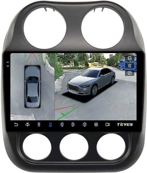 Магнитола для Jeep Compass 2011-2015 - Teyes CC3-2K-360 на Android 10, Быстрая, 2K QLED, CarPlay, 4G SIM-слот, 4 камеры в комплекте
