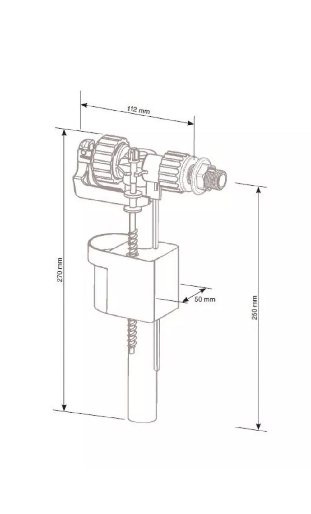 Заливной механизм Siamp для инсталляции Ideal Standard