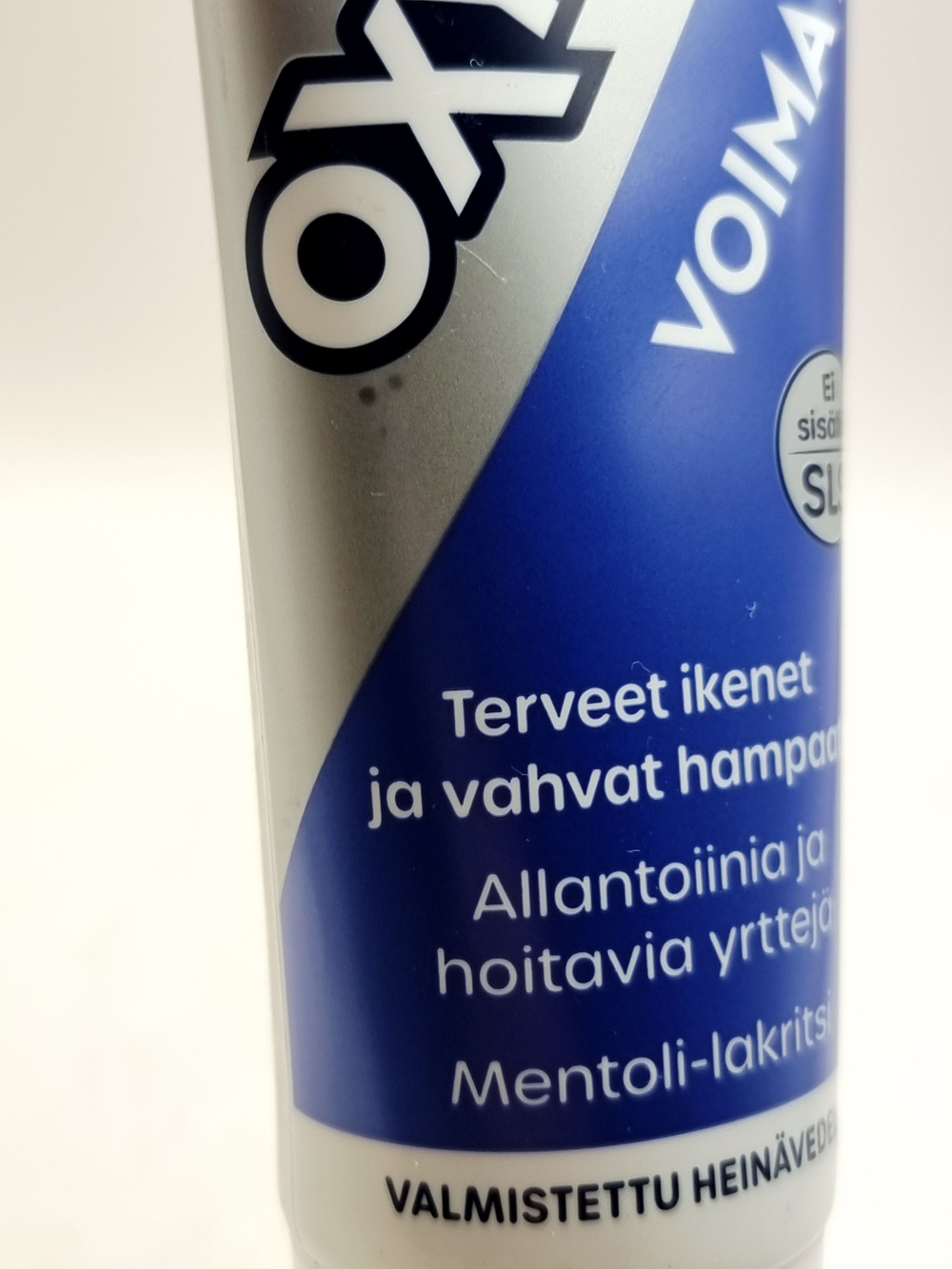 OXYGENOL Зубная паста Voima pro с растительными экстрактами, со вкусом лакрицы и ментола, без SLS, 75 мл (из Финляндии)