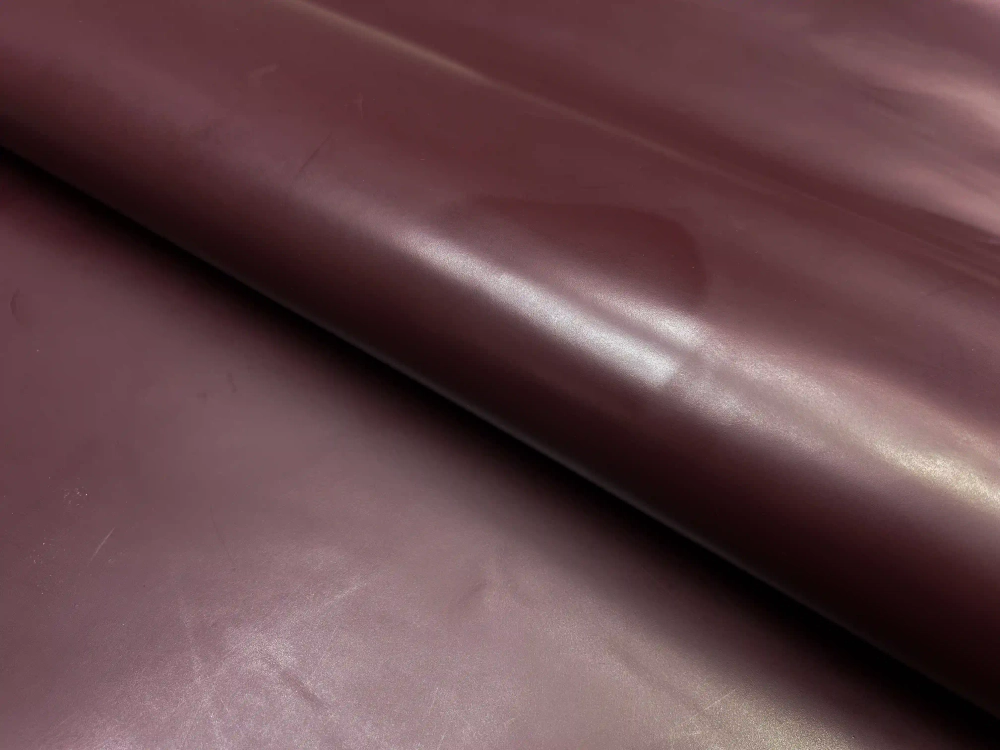 Натуральная кожа Bolero Wax Ecopell, бордовая, 1,5–1,7 мм