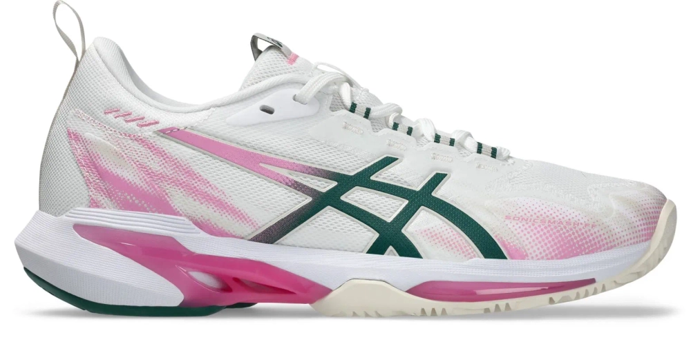 Женские кросовки для Padel Asics Sonicsmash FF - white/jewel green