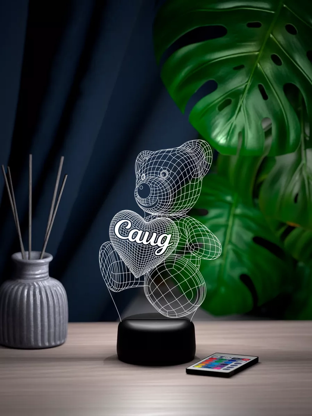 Ночник "Мишка с именем Саид" - подарок мальчику