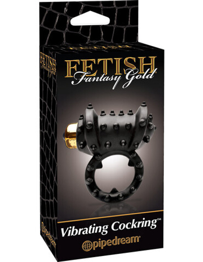 Эрекционное кольцо стимулирующее клитор Vibrating Cockring (3 скорости) (Цвет: черный)