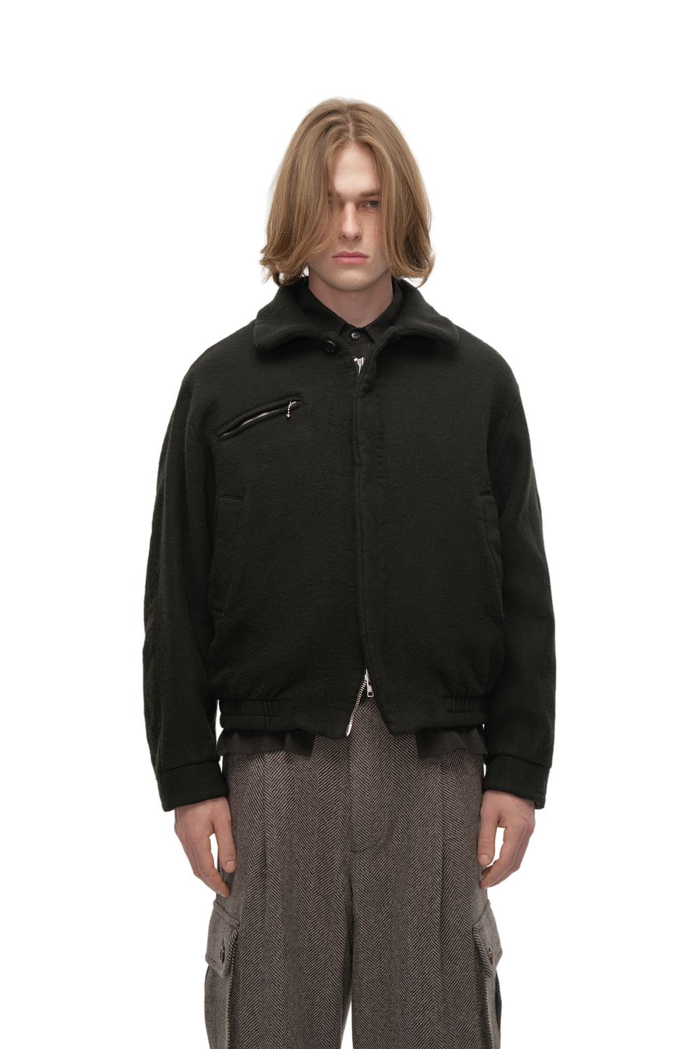 Бомбер Black Boiled Jacket