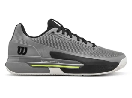 Мужские теннисные кроссовки Wilson Rush Tour 5 - titanium/black/safety yellow