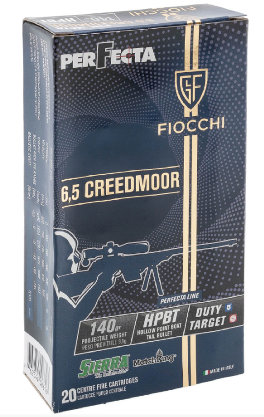 Патроны 6,5 Creedmoor Fiocchi HPBT 140gr 9,1g