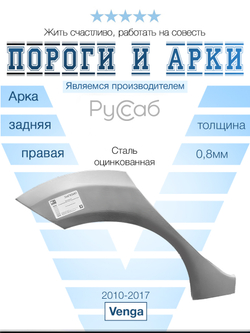 Арка правая Kia Venga 2010-2017