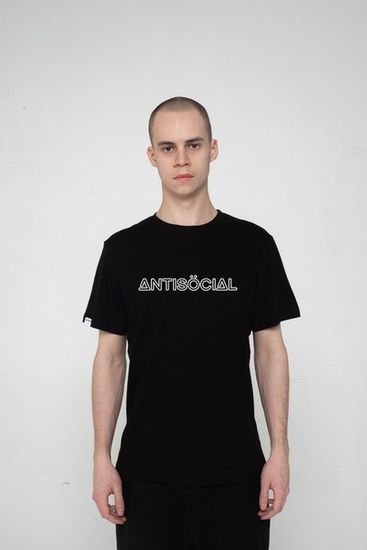 Футболка Antisocial Reflective Logo Black 2.0 (чёрный)