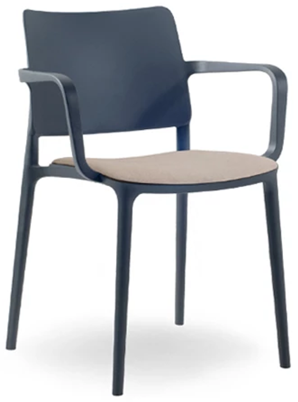 Кресло пластиковое с обивкой Papatya Joy-K Soft Seat