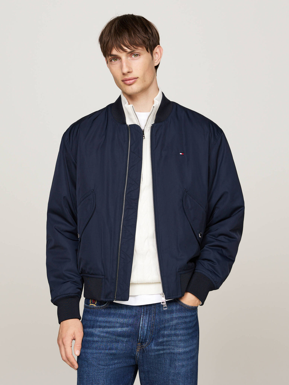 Куртка бомбер Tommy Hilfiger - темно-синий(MW0MW36592)