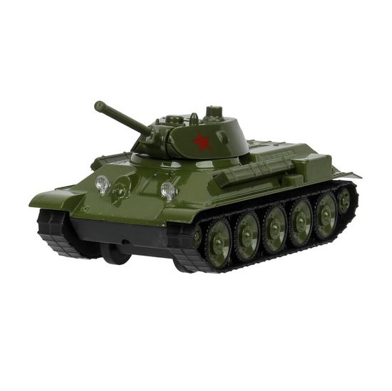 Машина металл УРАЛВАГОНЗАВОД Т-90 ТАНК т-34 12 см,зеленый,звезда, кор. Технопарк