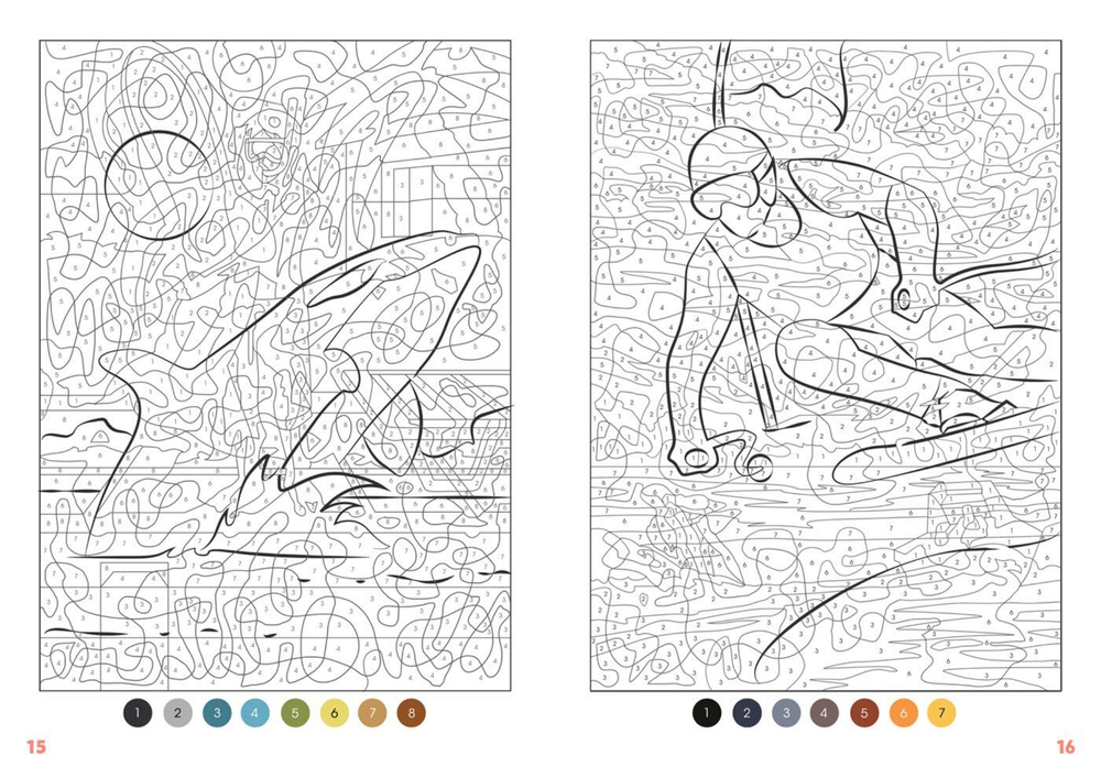 Раскраска по номерам Coloriages mysteres Disney Trompe l'oeil - раскраска Дисней Обманка / 9782017242185