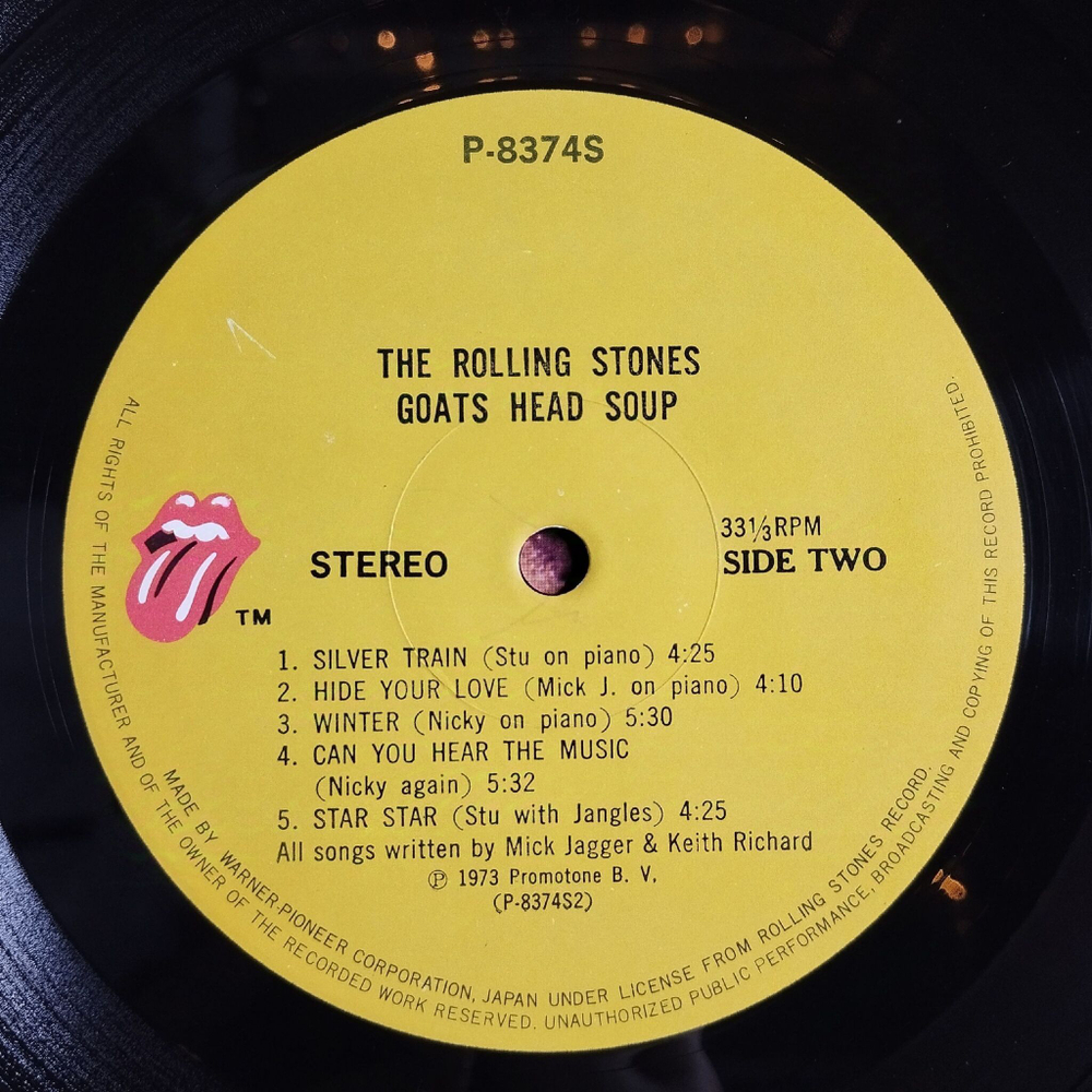 Винтажная виниловая пластинка LP The Rolling Stones Goats Head Soup (Japan 1973) (Obi)