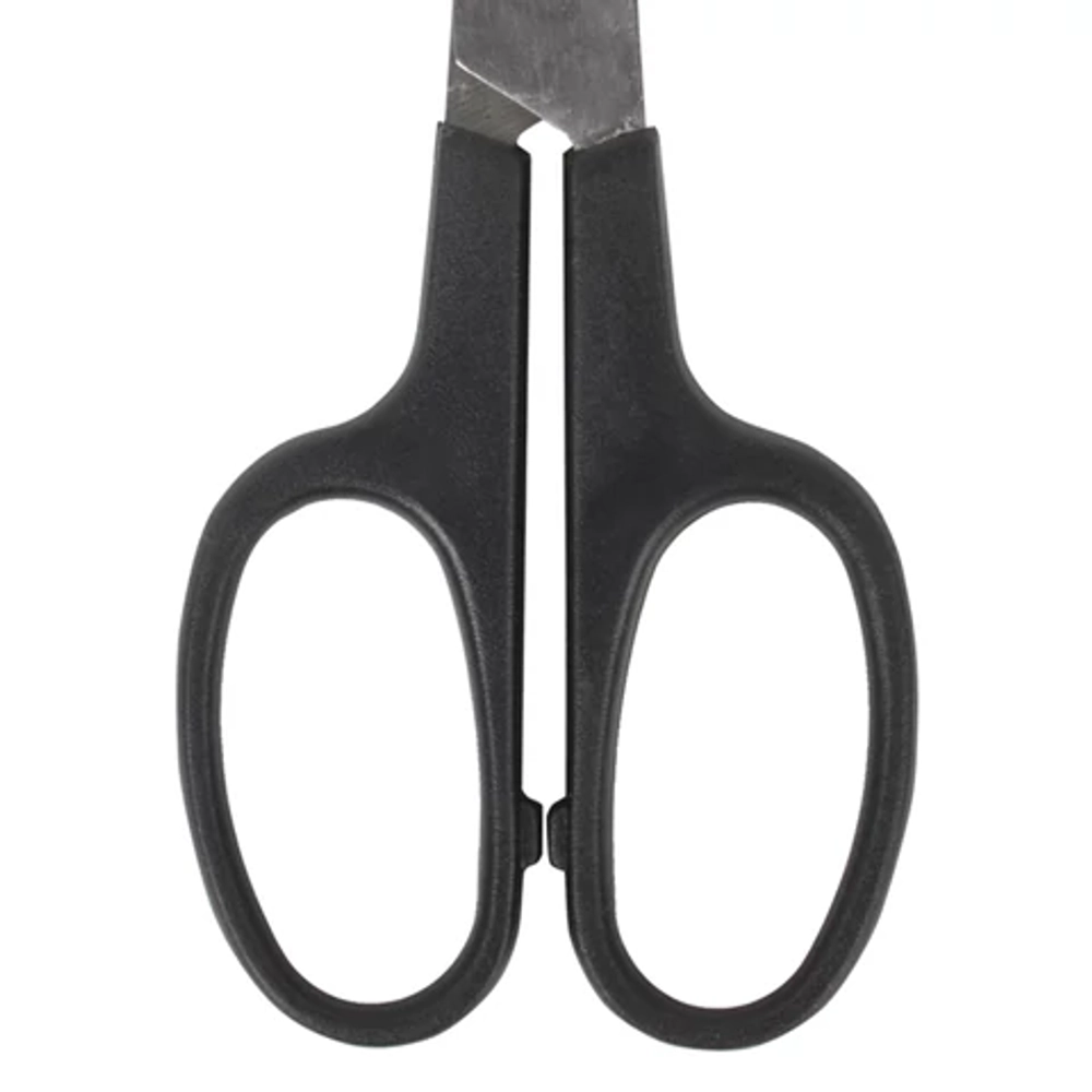 Ножницы BRAUBERG "Standard" 180 мм, черные, классической формы, 2-х сторонняя заточка