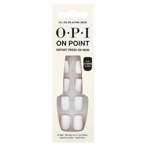 OPI, On Point, мгновенный прессуемый макияж, короткая шерсть, лед на альпийском склоне, набор из 27 предметов