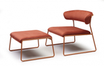 Пуф с обивкой Scab Design Lisa Lounge Pouf, терракотовый, красный
