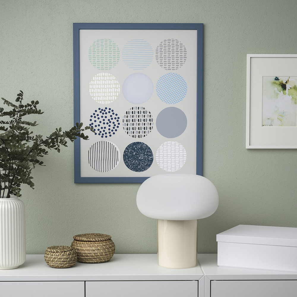 IKEA FISKBO  (ИКЕА ФИСКБО)  -  Рамка - тёмный серо-синий 40x50 см